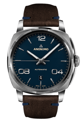 Anonimo Epurato Automatic Stainless Steel / Blue / Leather