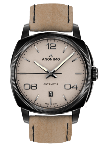 Anonimo Epurato Automatic Stainless Steel / DLC / Sand / Leather