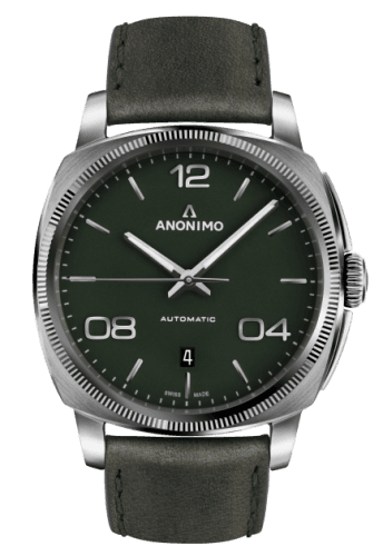Anonimo Epurato Automatic Stainless Steel / Green / Leather