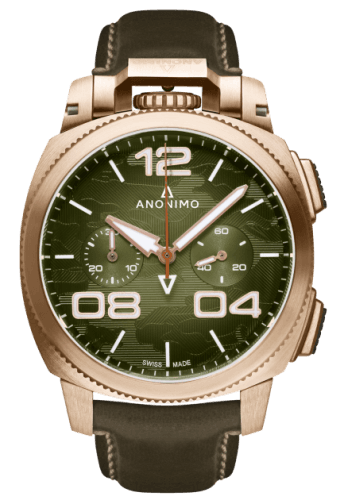 Anonimo Militare Automatic Bronze / Green Camouflage / Leather