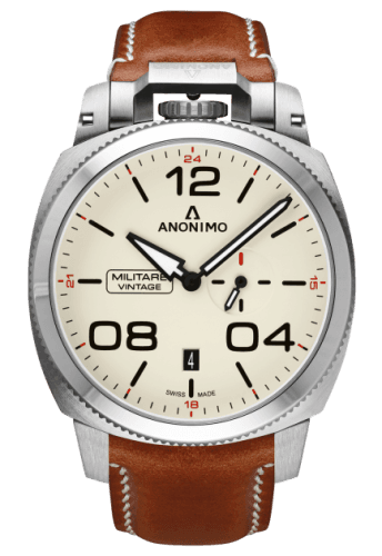 Anonimo Militare Automatic Stainless Steel / Cream / Leather