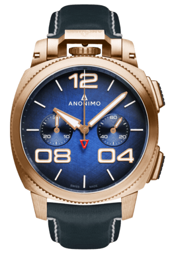 Anonimo Militare Chrono Bronze / Blue / Leather