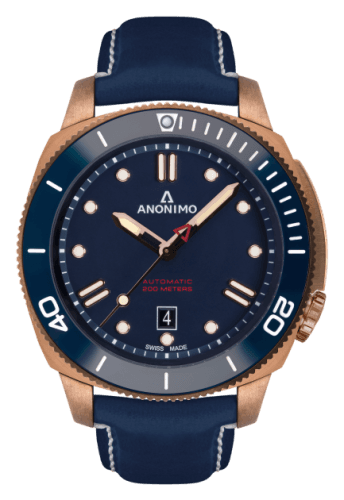 Anonimo Nautilo Automatic Bronze / Blue / Leather