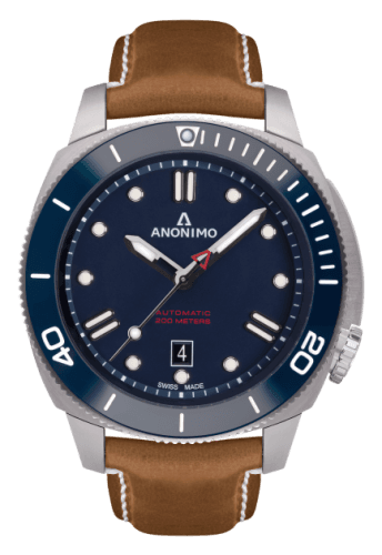 Anonimo Nautilo Automatic Stainless Steel / Blue / Leather