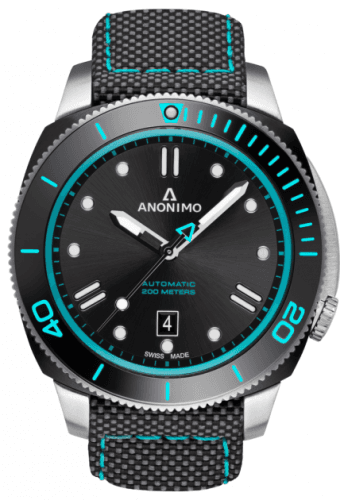 Anonimo Nautilo Automatic Stainless Steel / DLC / Black / Canvas
