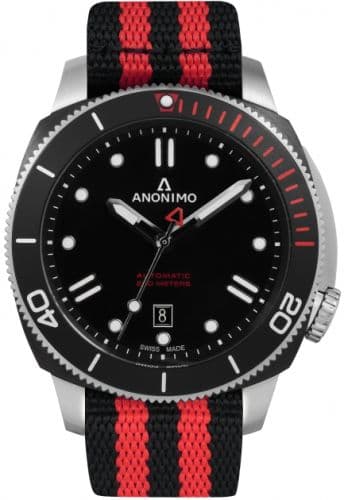Anonimo Nautilo Automatic Stainless Steel / DLC / Black / NATO