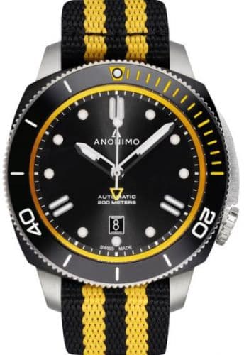 Anonimo Nautilo Automatic Stainless Steel / DLC / Black / NATO