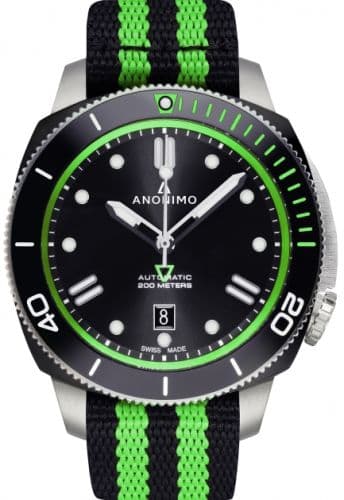 Anonimo Nautilo Automatic Stainless Steel / DLC / Black / NATO