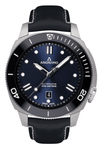 Anonimo Nautilo Automatic Stainless Steel / Navy Blue / Leather