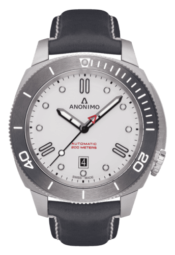 Anonimo Nautilo Automatic Stainless Steel / White / Leather