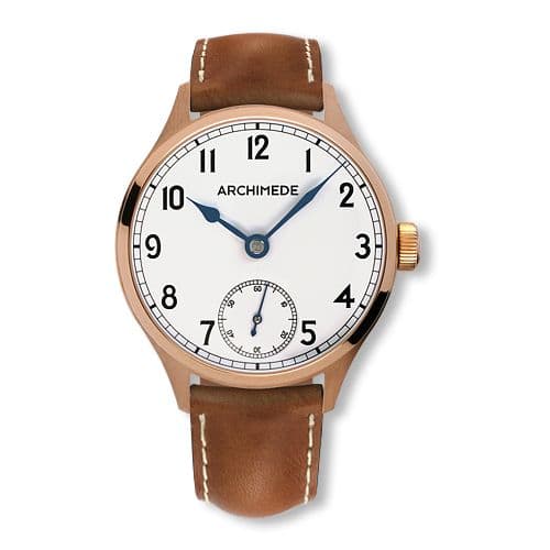 Archimede DeckWatch Bronze / Silver / Brown Leather