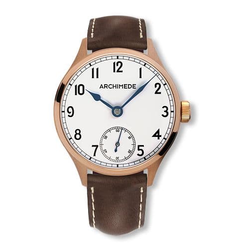 Archimede DeckWatch Bronze / Silver / Brown Leather