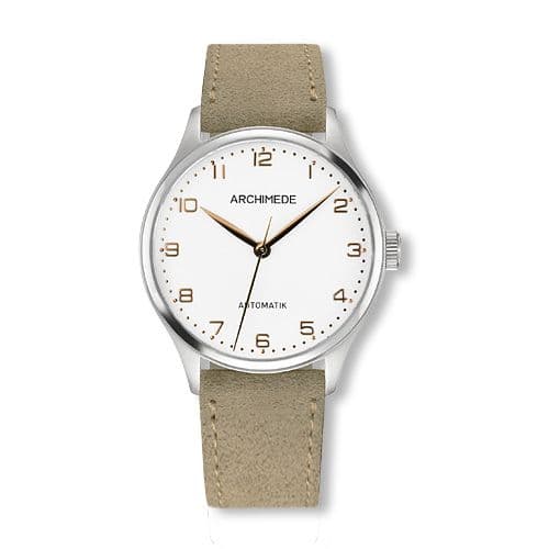 Archimede Klassik 36 TwoTone / Silver / Beige Suede