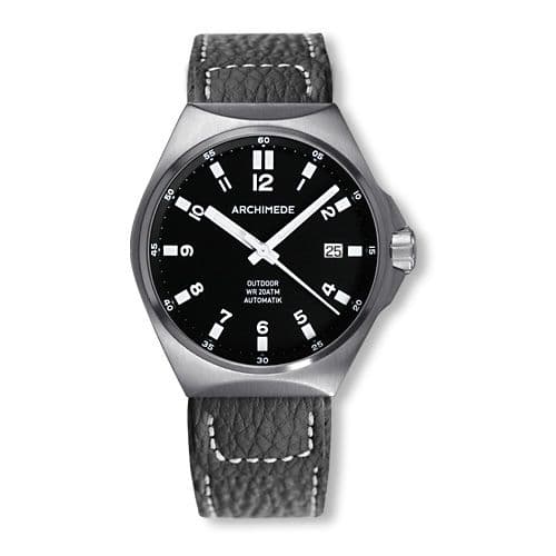 Archimede OutDoor 39 Protect Stainless Steel / Black / Leather