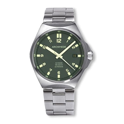 Archimede OutDoor 39 Protect Stainless Steel / Green / Bracelet