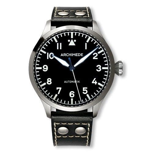 Archimede Pilot 45 Automatic Stainless Steel / Black