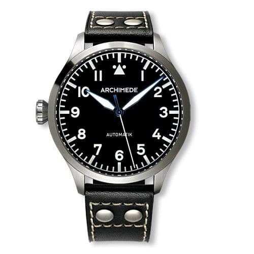 Archimede Pilot 45 Automatic Stainless Steel / Black
