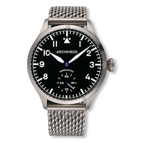 Archimede Pilot 45 KS Stainless Steel / Black / Bracelet