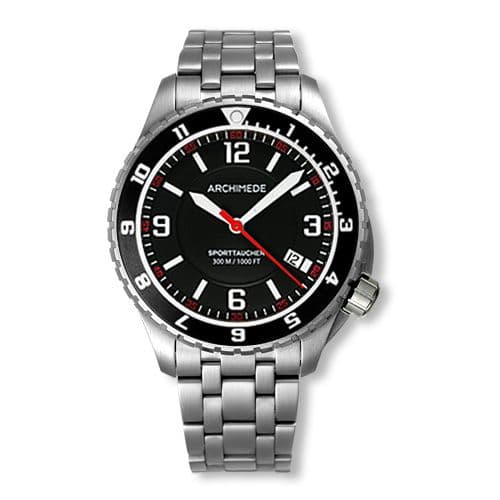 Archimede SportTaucher GMT Stainless Steel / Black / Bracelet