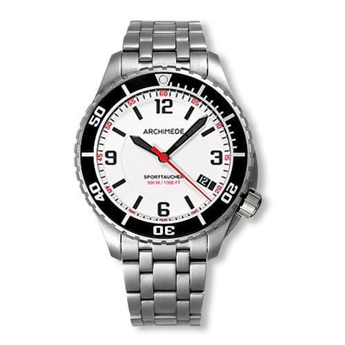 Archimede SportTaucher Stainless Steel / White / Bracelet