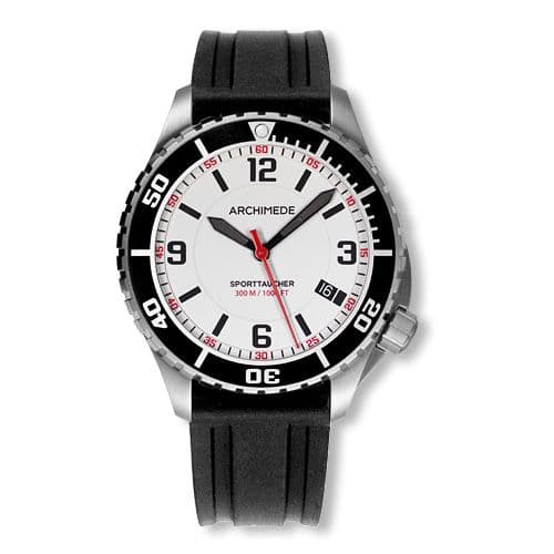 Archimede SportTaucher Stainless Steel / White / Rubber