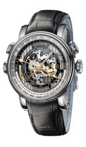 Arnold & Son Hornet World Timer Skeleton