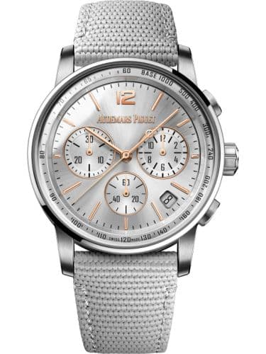 Audemars Piguet CODE 11.59 Chronograph Selfwinding White Gold / Rose Gold / Silver / Fabric