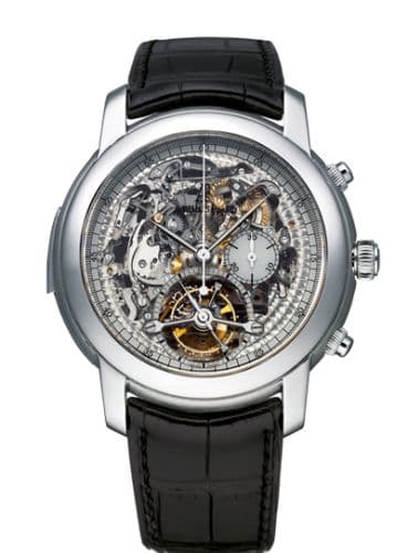 Audemars Piguet Jules Audemars Minute Repeater Tourbillon Chronograph Platinum / Openworked