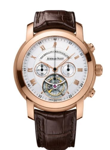 Audemars Piguet Jules Audemars Tourbillon Chronograph Pink Gold / Silver
