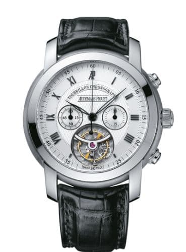 Audemars Piguet Jules Audemars Tourbillon Chronograph White Gold / Silver