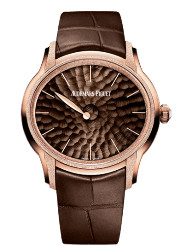 Audemars Piguet Millenary Frosted Gold Philosophique Pink Gold / Brown
