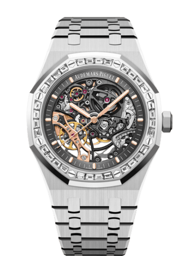 Audemars Piguet Royal Oak 41 Double Balance Wheel Openworked White Gold / Baguette