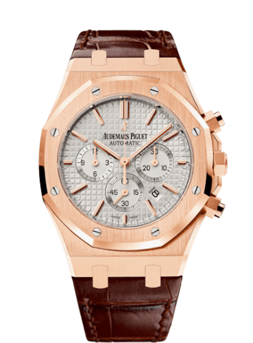 Audemars Piguet Royal Oak Chronograph 41 Pink Gold / Silver / Strap
