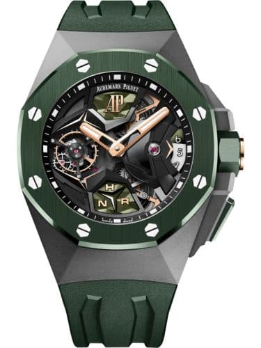 Audemars Piguet Royal Oak Concept GMT Tourbillon Titanium / Green