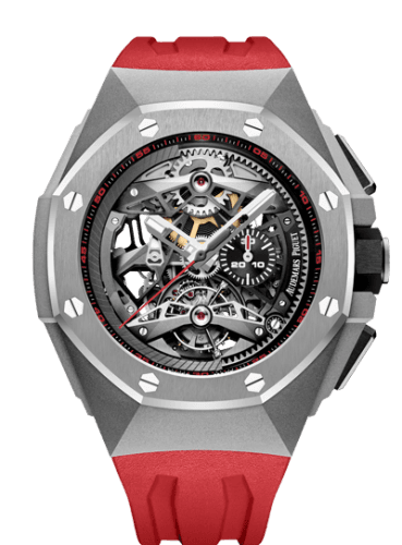 Audemars Piguet Royal Oak Concept Tourbillon Chronograph Openworked Selfwinding Titanium / Red