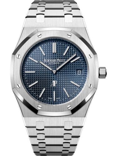 Audemars Piguet Royal Oak Extra-Thin Stainless Steel / Blue