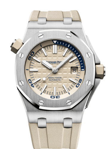 Audemars Piguet Royal Oak Offshore Diver Stainless Steel / Beige