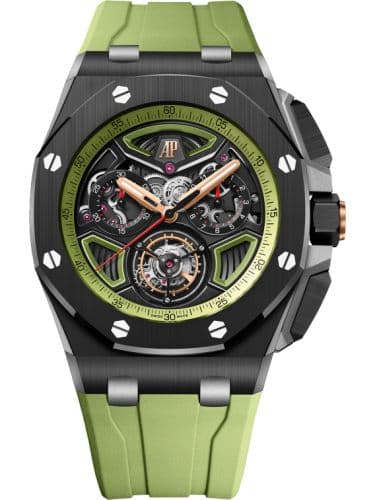 Audemars Piguet Royal Oak Offshore Flying Tourbillon Chronograph Ceramic - Titanium / Green