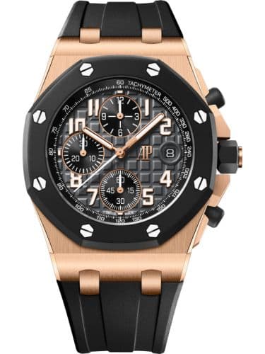 Audemars Piguet Royal Oak Offshore Pink Gold - Rubberclad / Black / Bracelet