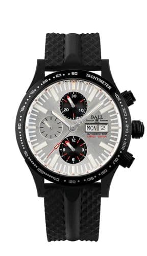Ball Watch Fireman Storm Chaser DLC / Silver / Rubber