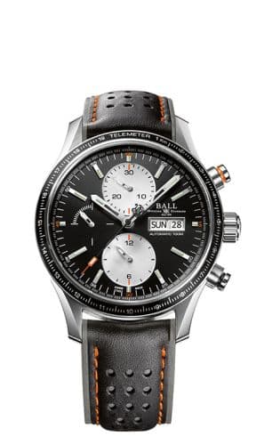Ball Watch Fireman Storm Chaser Pro Stainless Steel / Black / Calf