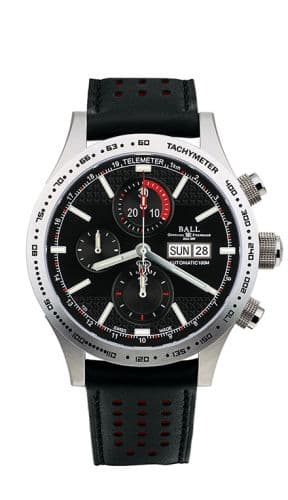 Ball Watch Fireman Storm Chaser Stainless Steel / Black / Calf
