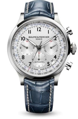 Baume & Mercier Capeland Chronograph 44 Silver / Alligator
