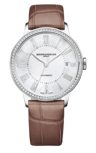 Baume & Mercier Classima 36.5 Automatic Stainless Steel / Diamond / MOP / Alligator