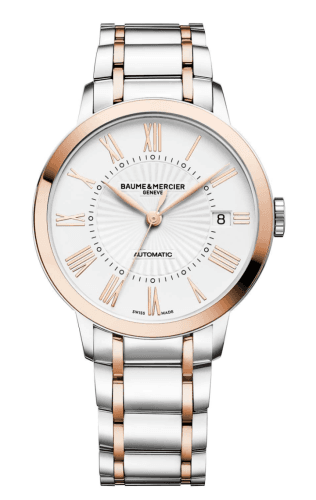 Baume & Mercier Classima 36.5 Automatic Stainless Steel / Red Gold / White / Bracelet