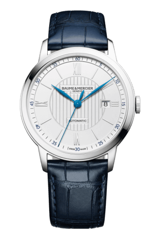 Baume & Mercier Classima Executives Automatic 42 Stainless Steel / Silver / Alligator