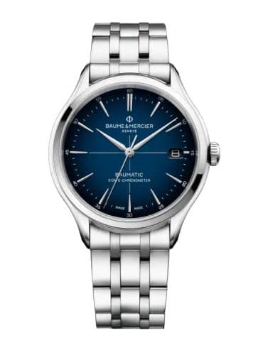 Baume & Mercier Clifton Baumatic Stainless Steel / Blue / Bracelet / COSC