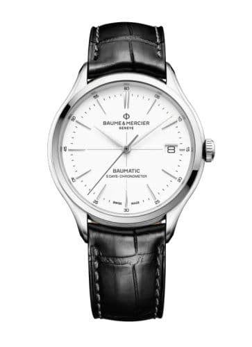 Baume & Mercier Clifton Baumatic Stainless Steel / White / Strap / COSC