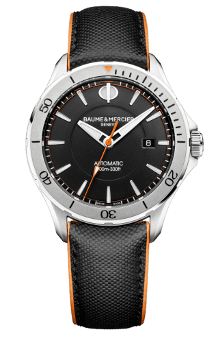 Baume & Mercier Clifton Club Stainless Steel / Black / Sailcloth