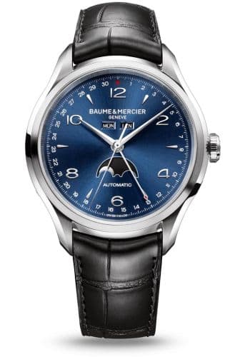 Baume & Mercier Clifton Complete Calendar Stainless Steel / Blue / Strap